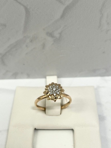 DiamonD 47383298 размер 18 вес 1.35 г золото, фианит