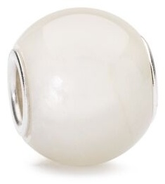 Шарм Trollbeads Лунный камень TSTBE-00017 вес 1.22 г серебро, лунный камень