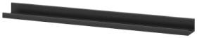 Полка IKEA Мосслэнда, 115х12x7 см, черный