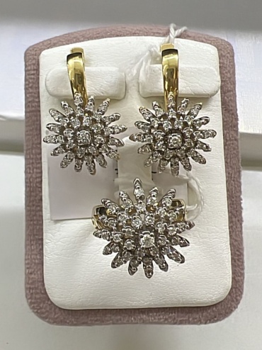SAR-JEWELRY SET-2-ANJ-Ч33-1300-106_20 вес 16.55 г золото, бриллиант