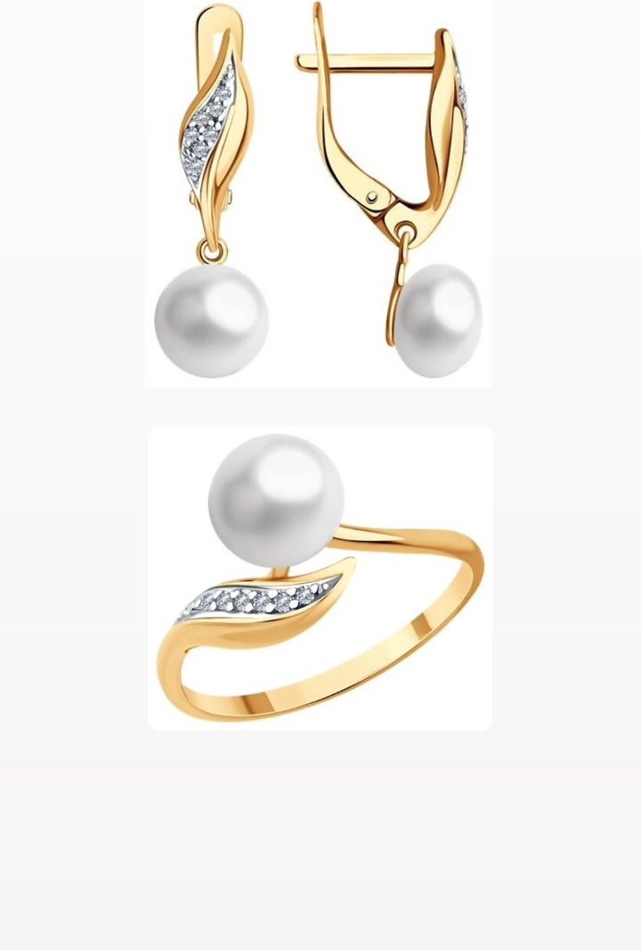 Diamant 93-321-01934-1 93-310-01934-1 вес 4.55 г серебро, фианит, культивированный жемчуг