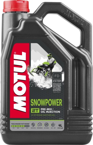 Полусинтетическое Motul 2T Snowpower 4 л