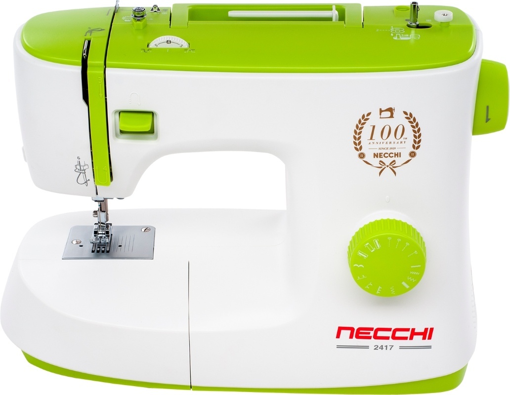 Швейная машина NECCHI 2417 белый, зеленый