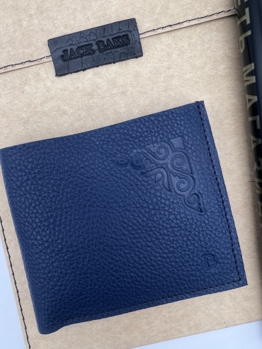 Портмоне BAKS ACCESSORIES натуральная кожа синий