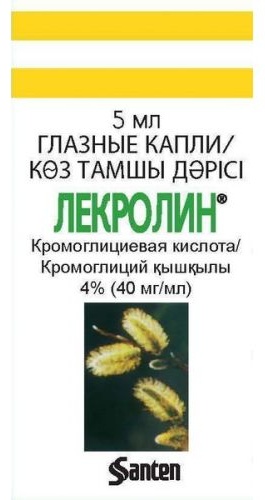 ЛЕКРОЛИН 4% 5мл капли глаз