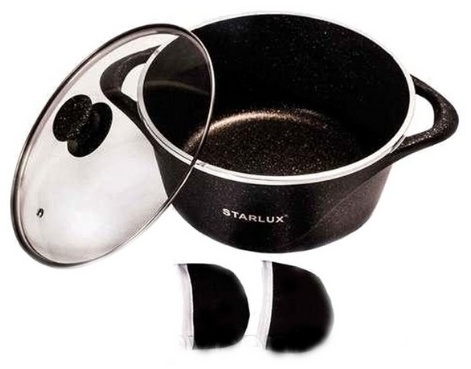 Казан Starlux 4 л, алюминий