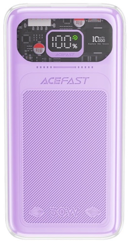 Внешний аккумулятор ACEFAST M1 10000 мАч фиолетовый