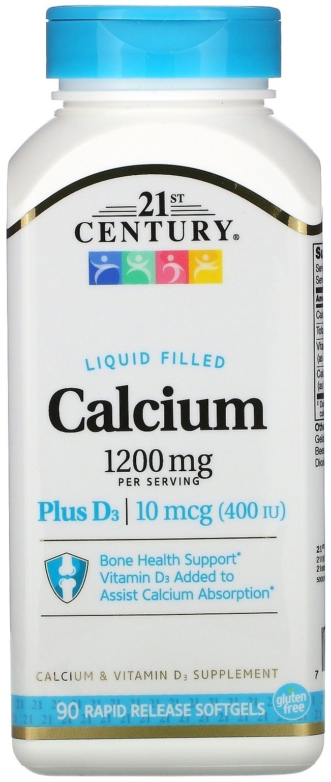 Купить 21st Century БАД Calcium 1200 mg 90 капсул в Алматы – Магазин на ...