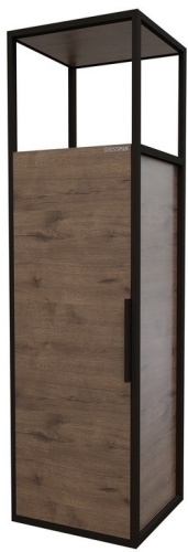 Шкаф навесной Grossman ЛОФТ-40, 40x36.8x140 см, коричневый, черный
