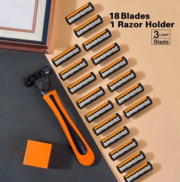 Classic 3 Orange бритвенный станок 1 шт + сменные кассеты 18 шт