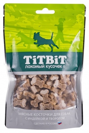 Лакомство TiTBiT косточки мясные с индейкой и творогом 012901 145 г 1 шт