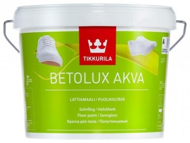 Tikkurila акриловая BETOLUX AKVA A 9 л, бесцветный
