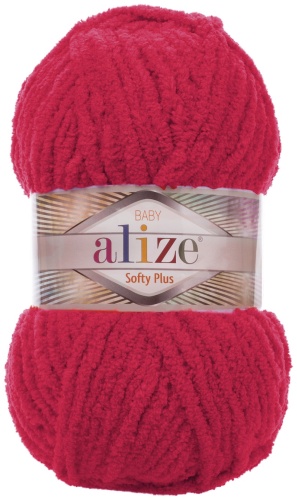 Моток Alize Softy Plus красный 56 120 м 100 г