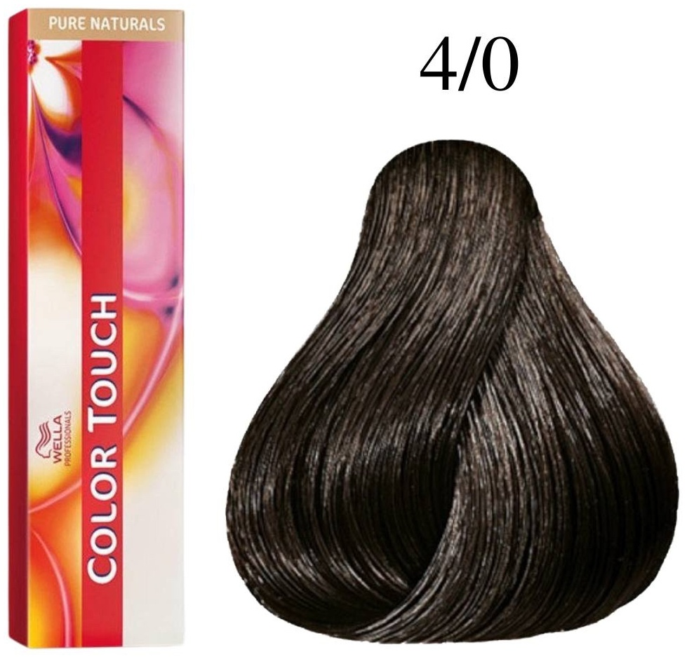 WELLA Color Touch 4/0 коричневый крем-краска 60 мл