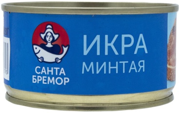 Санта Бремор икра белая икра красная минтай 130 г