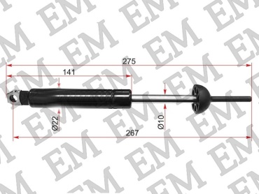 EM E-A2028800029-M для Mercedes-Benz C 180/C 320 1993-2000 черный