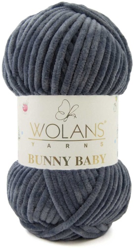 Моток WOLANS Bunny Baby 100-30 темно-серый 120 м 100 г