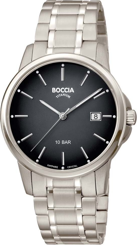 Кварцевые Boccia Titanium 3633-07 титан