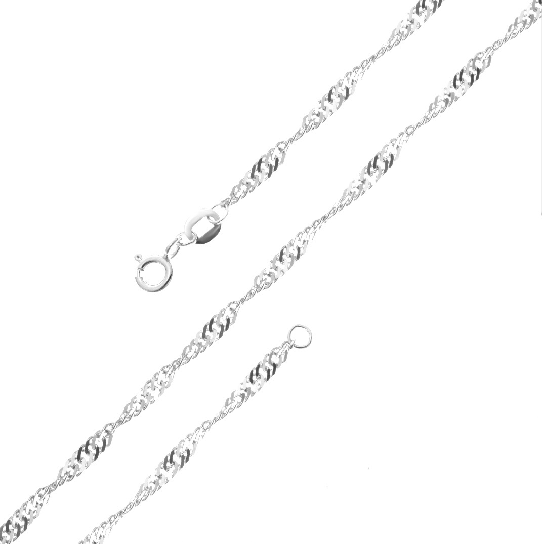 Felice CP 00062 длина 45 см, вес 2 г серебро, плетение сингапур