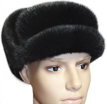 Козырек SemiFur размер 56, 57, 58, 59, 60, 61, 62, черный