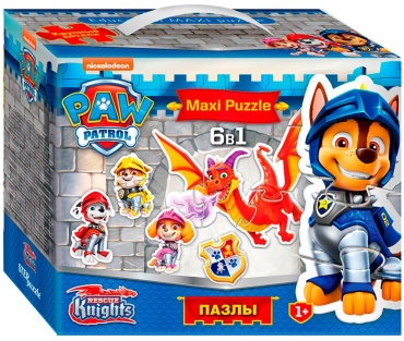 Step Puzzle 6 в 1 Щенячий патруль классический 18 деталей