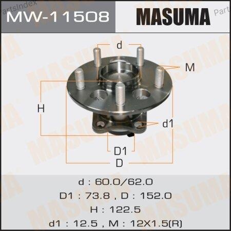 MASUMA Подшипник Ступицы Колеса Со Ступицей (комплект) MW11508