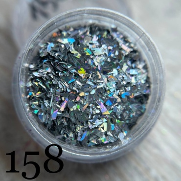 LOVE NAILS блестки, пайетки, слюда Конфетти Осколки голографик 158 1 шт