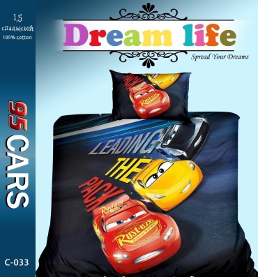 Комплект Dream life 1.5-спальный хлопок, поплин, : 50x70 см