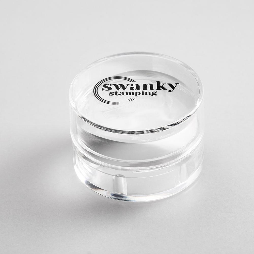 Swanky Stamping cиликоновый прозрачный круглый маленький 4 см