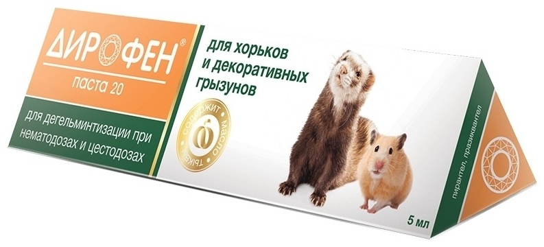 Купить Средство Apicenna Дирофен 20 для хорьков и декоративных грызунов ...