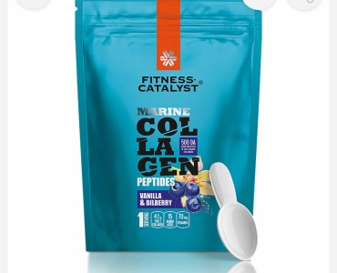 Siberian Wellness Пептиды морского коллагена Fitness Catalyst (ваниль-черника) порошок 200