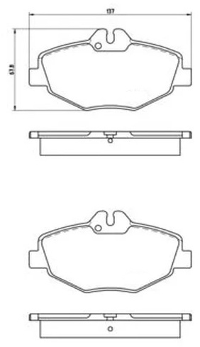 Колодки Brembo передние P50049