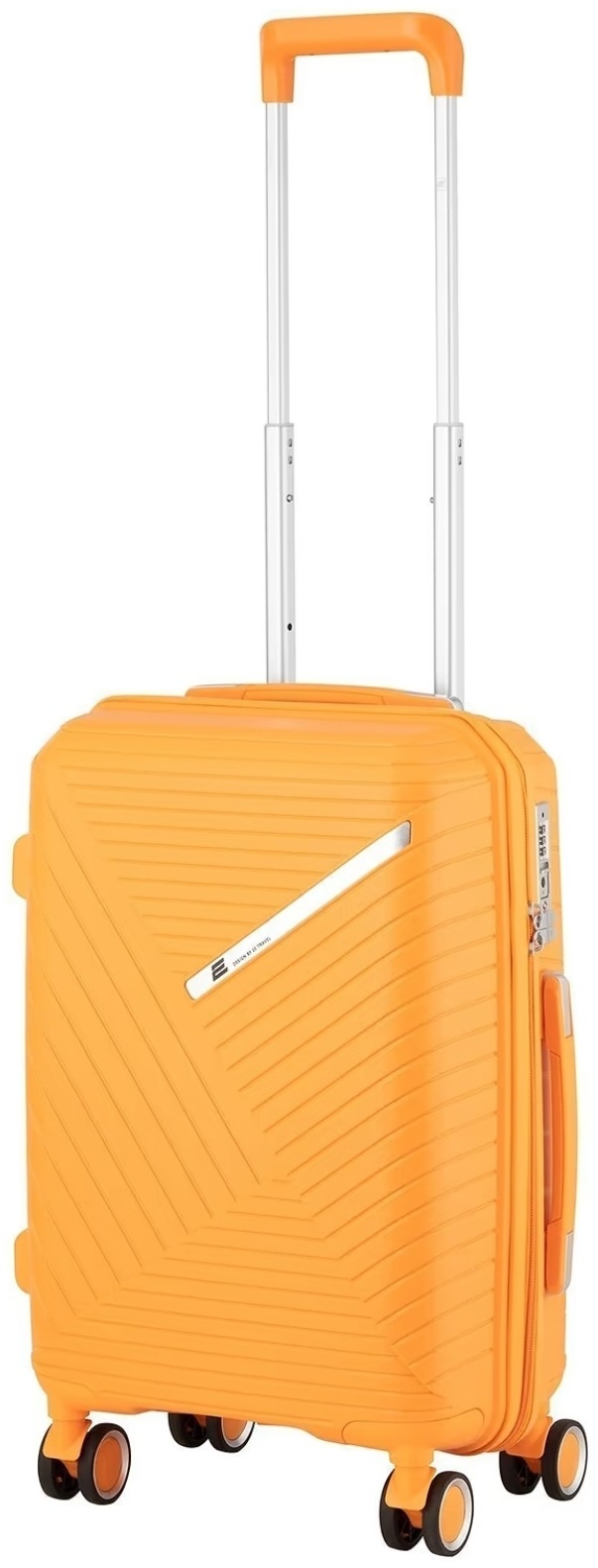Чемодан TRAVEL Time OmarShop полипропилен 40 л оранжевый
