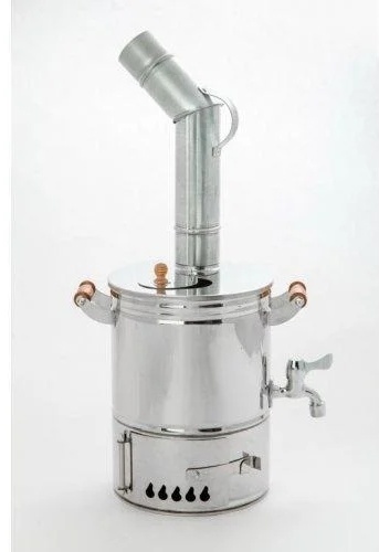 АЛКОВАР самовар 31314240 10 л, нержавеющая сталь