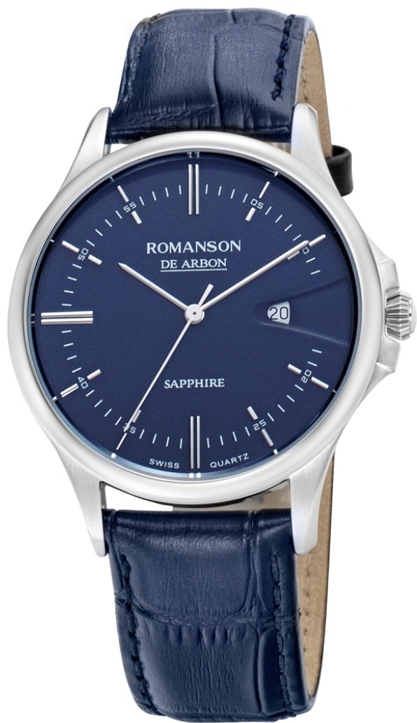Кварцевые ROMANSON CA5A10 m blue нержавеющая сталь