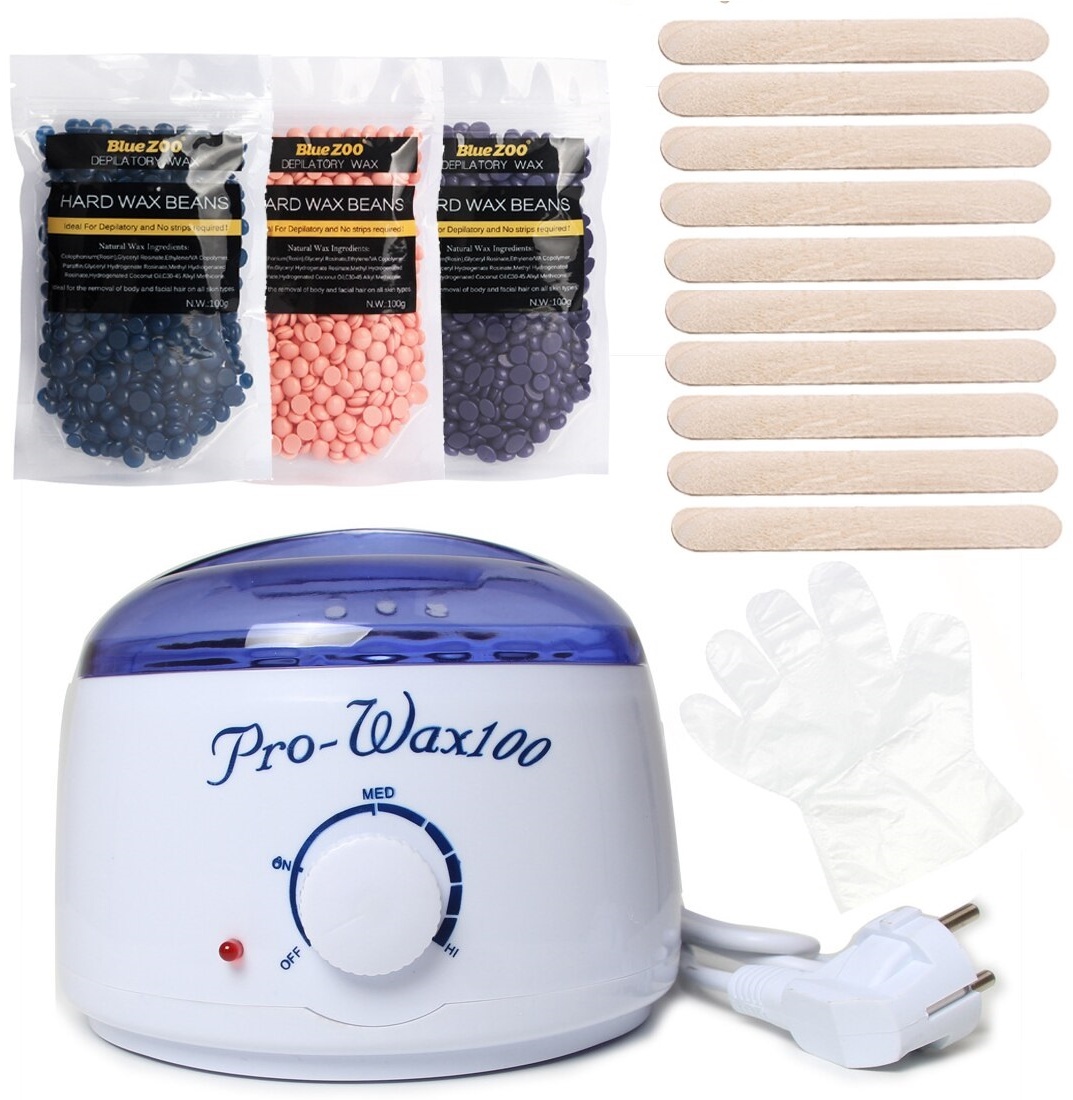 Набор Pro-wax воскоплав, воск в гранулах 300 г, шпатель