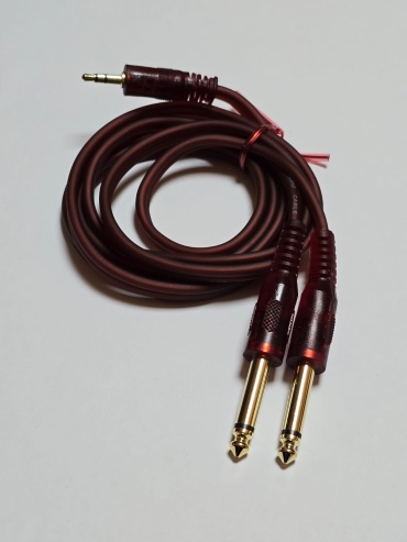 Кабель Hermjay 3.5 mm jack - 6.3 mm jack 1.5 м