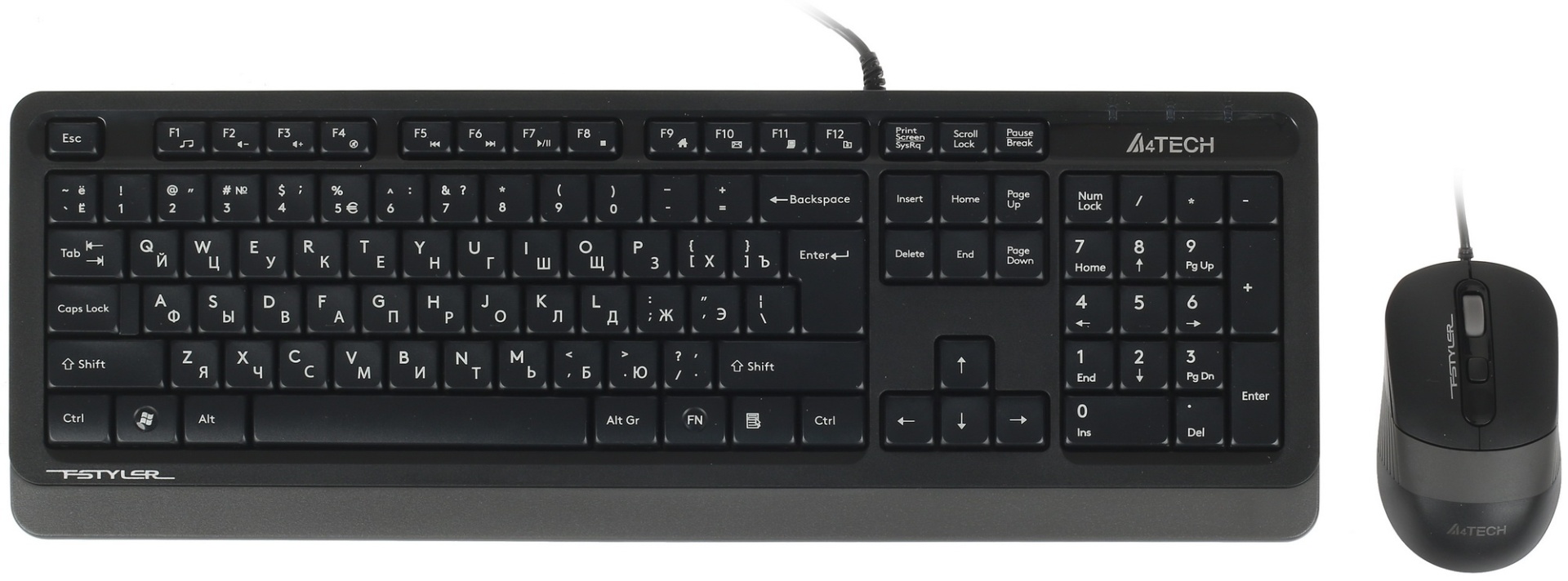 Клавиатура A4Tech Fstyler F1010 черный