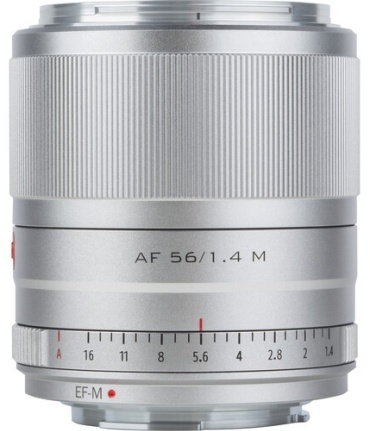 Viltrox AF 56mm f/1.4 Lens для Canon EF-M серебристый