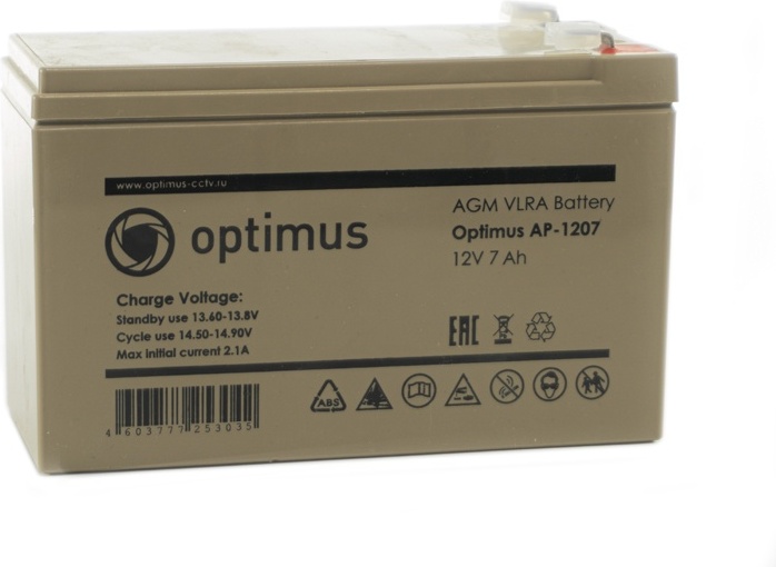 Купить Аккумулятор Optimus AP-1207 в Алматы – Магазин на Kaspi.kz