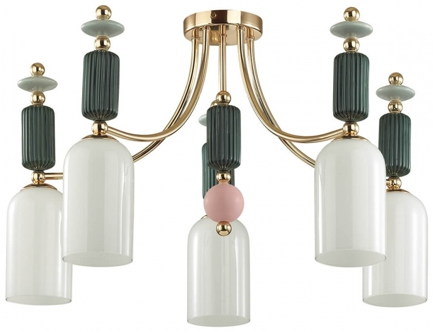 Люстра потолочная Odeon Light Е14, кол-во ламп: 5 шт