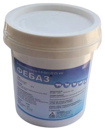 Agio Pharmaceuticals Фебаз 500 г добавка в корм 500 мл