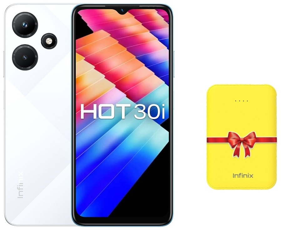 Купить Смартфон Infinix Hot 30i 8 ГБ/128 ГБ белый + подарок в Алматы ...