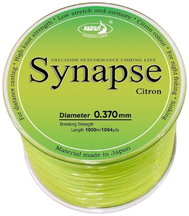 Katran монофильная леска Synapse Citron 0.37mm 1000m 0.37 мм желтый