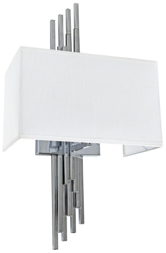 Бра настенный, накладной Arte Lamp E27, белый, серебристый