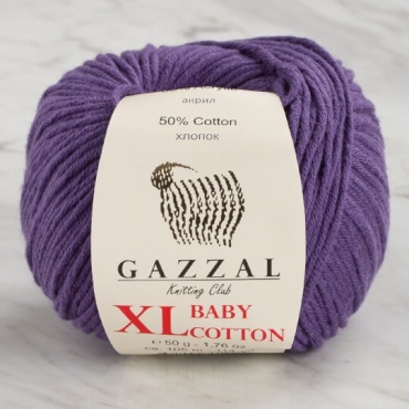 Моток GAZZAL Baby Cotton XL 3440 фиолетовый 105 м 50 г