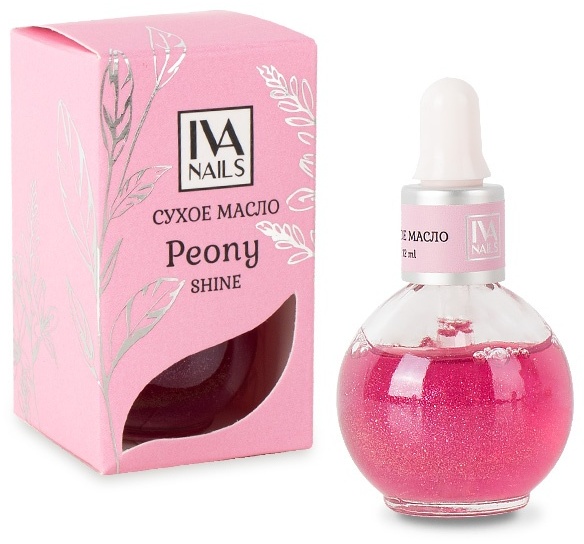 Iva nails Peony масло сухое с шиммером 12 мл