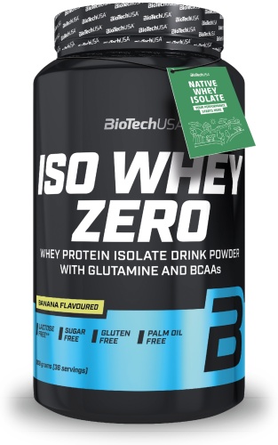 BioTech USA Iso Whey Zero lactose free банан 908 г
