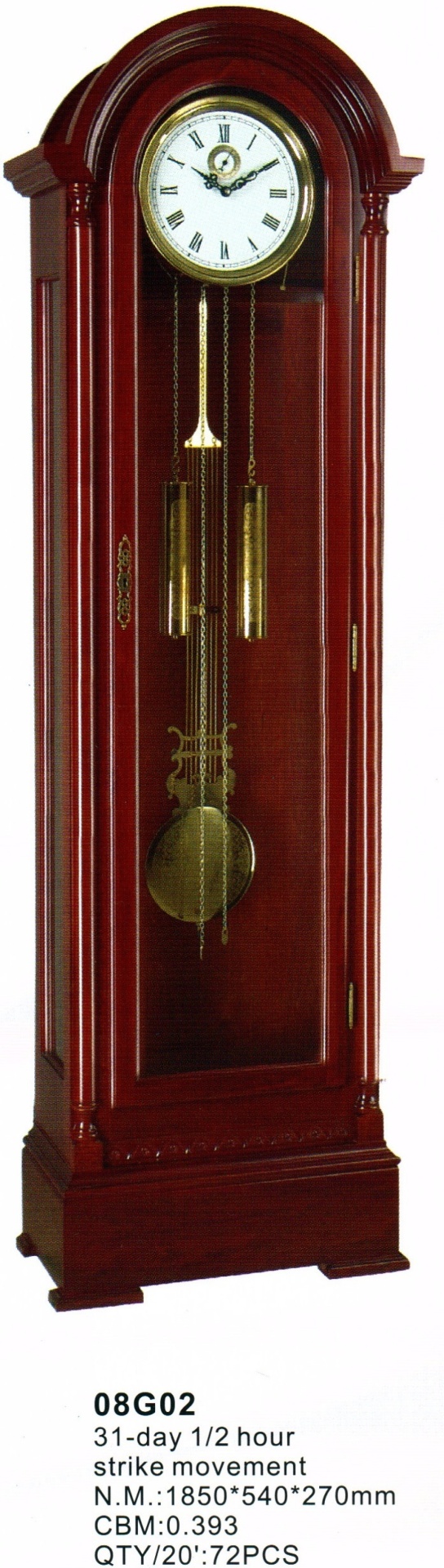 Напольные часы RITMOHOME 08G02 185x54 см