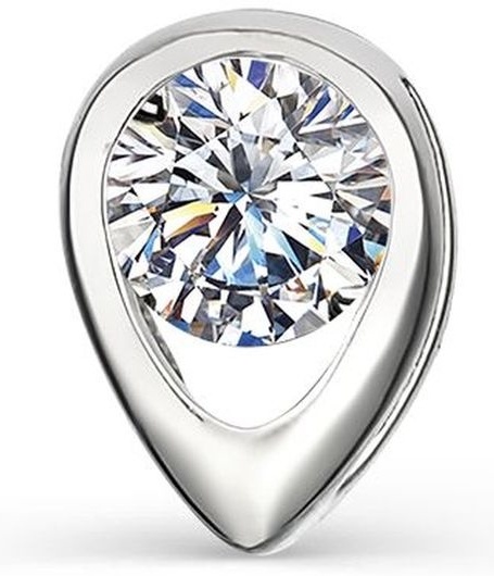 Подвеска kari jewelry 539081Y0 вес 0.5 г серебро, фианит
